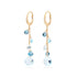 Paradise Single-Strand Topaz Earrings and Diamond Accent - 1